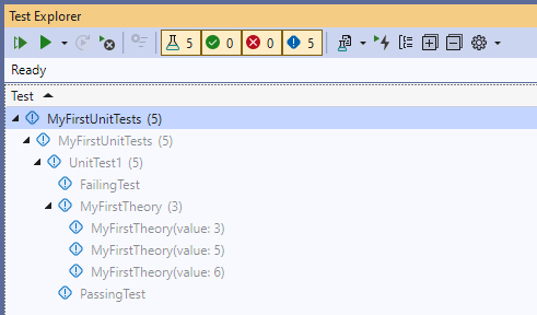 Visual Studio Test Explorer